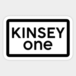 Kinsey One Square Sticker